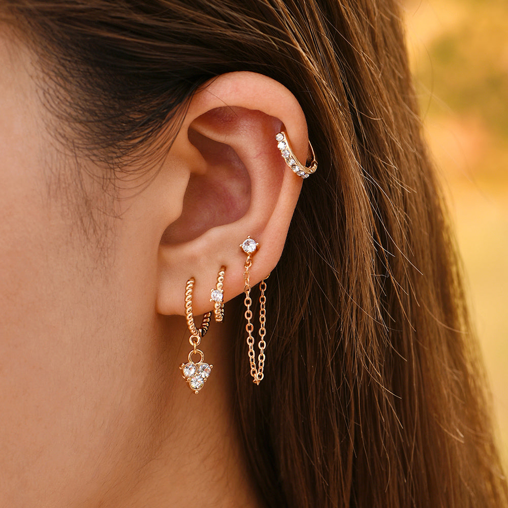 Elegant Dangle Earrings | Chic and Versatile Design-Gold crystal-Nora Luxe