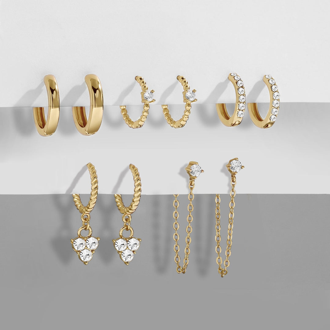 Elegant Dangle Earrings | Chic and Versatile Design-Gold crystal-Nora Luxe