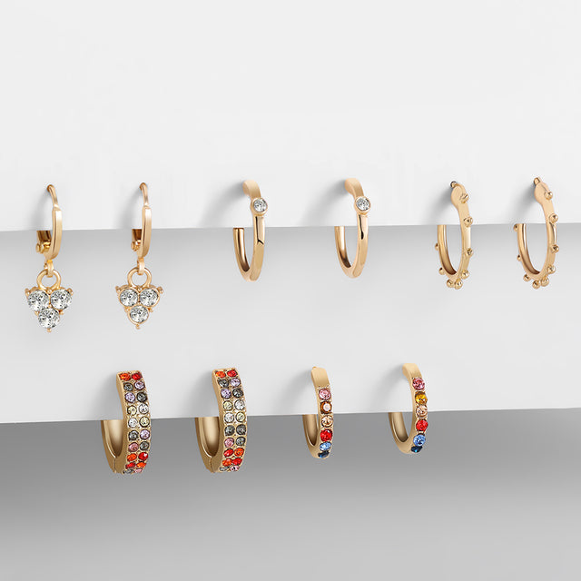 Elegant Dangle Earrings | Chic and Versatile Design-Gold crystal-Nora Luxe