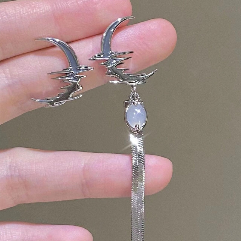 Elegant Dangle Earrings | Rhinestone Sparkle-Crystal Commandments-Nora Luxe