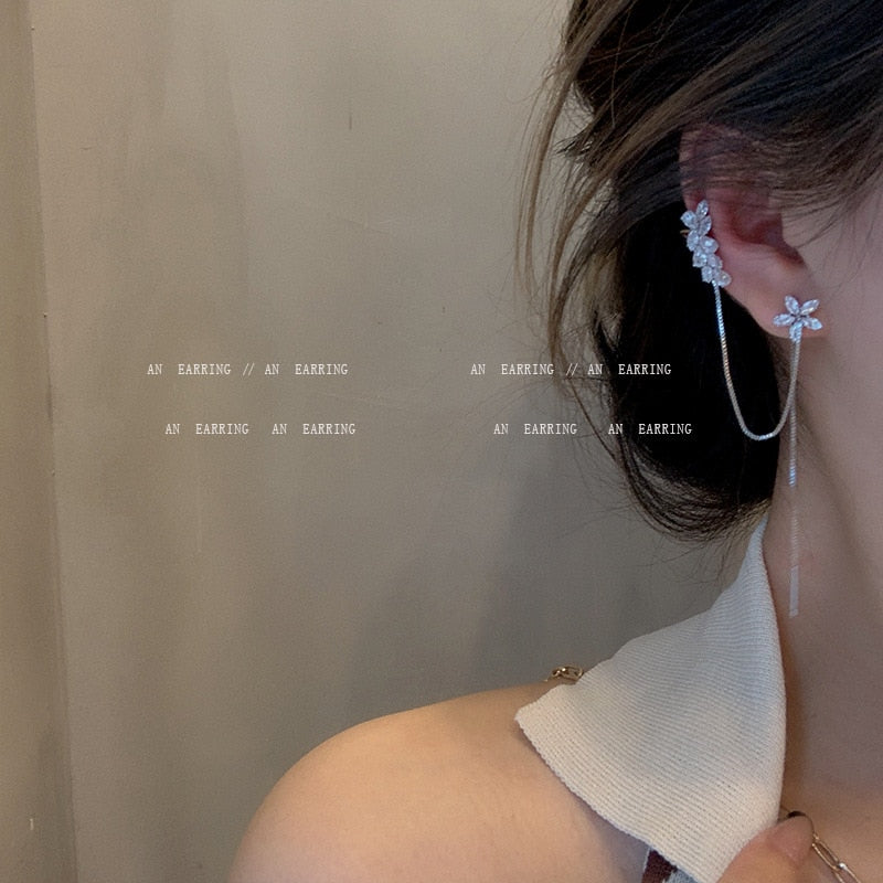 Elegant Dangle Earrings | Rhinestone Sparkle-Crystal Commandments-Nora Luxe
