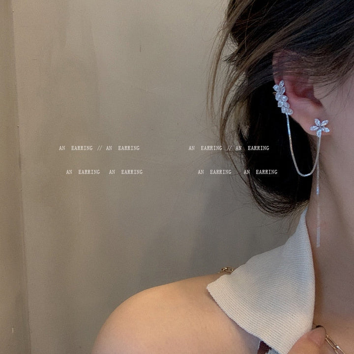 Elegant Dangle Earrings | Rhinestone Sparkle-Crystal Commandments-Nora Luxe