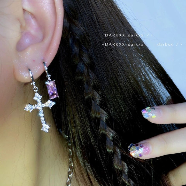 Elegant Dangle Earrings | Rhinestone Sparkle-Crystal Commandments-Nora Luxe