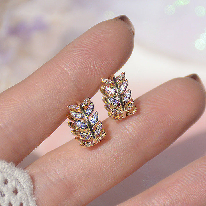 Elegant Diamond Earrings | Sparkling Studs for Every Occasion-White Gold-Nora Luxe
