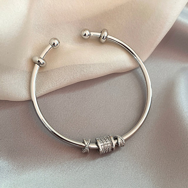 Elegant French Style Bracelet | Women's Fashion Jewellery-Silver-Nora Luxe