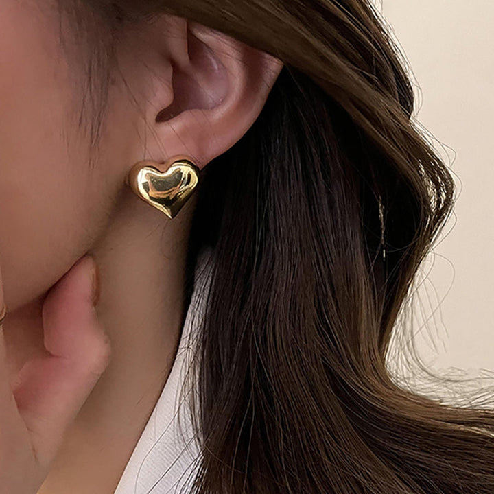 Elegant Heart Earrings | Perfect Gift For Her-Earring set (2-pcs)-Nora Luxe