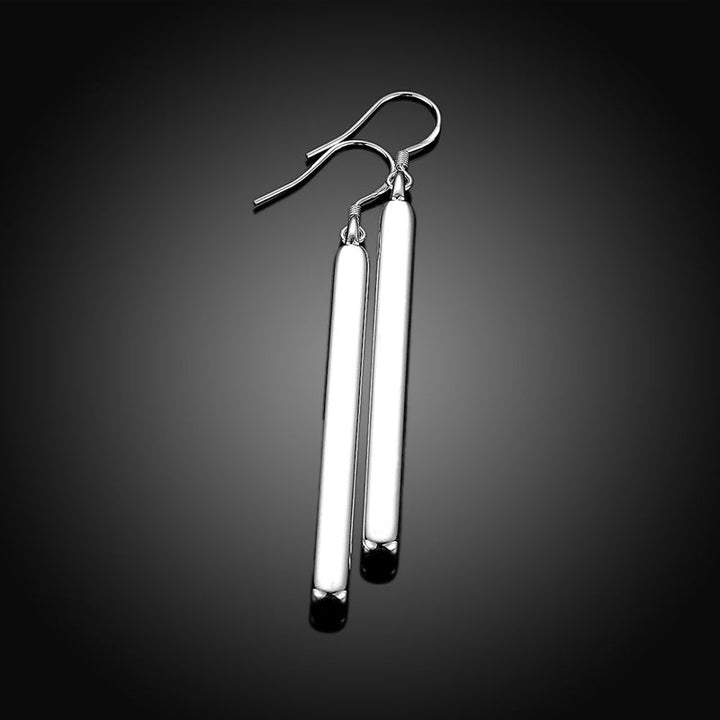 Elegant Line Earrings | Sterling Silver-Nora Luxe