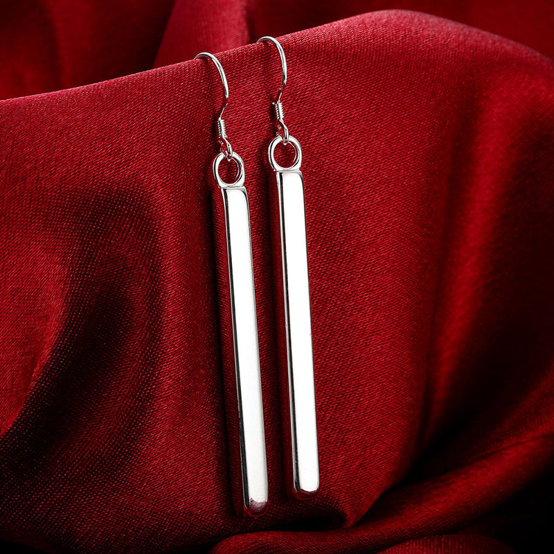 Elegant Line Earrings | Sterling Silver-Nora Luxe