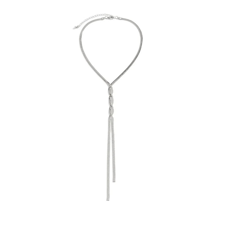 Elegant Long Chain Necklace | Classic Jewellery for Women-Flat Gold-Nora Luxe