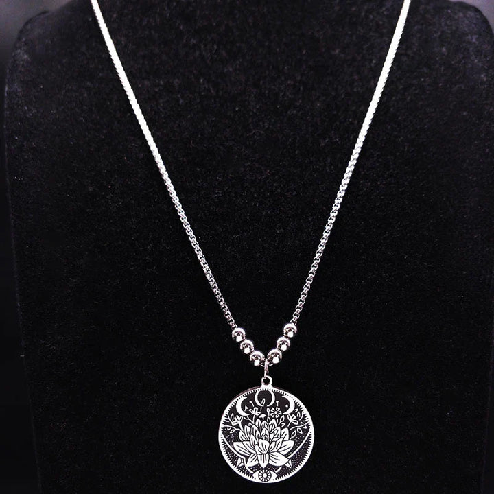 Elegant Lotus Flower Necklace | Exquisite Jewellery for Women-Nora Luxe