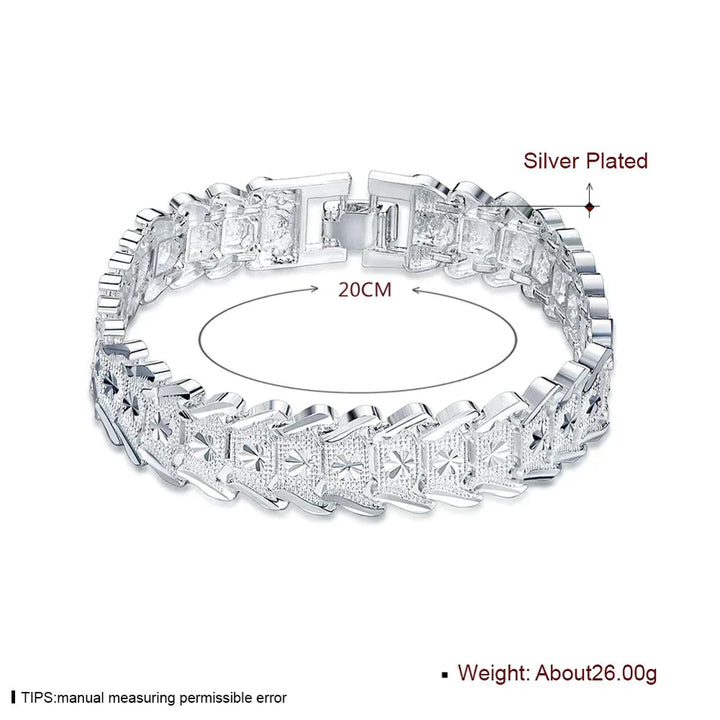 Elegant Shiny Bracelet with Rhinestones-Nora Luxe