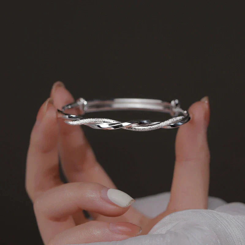 Elegant Silver Bracelet | Intricate Design-Nora Luxe
