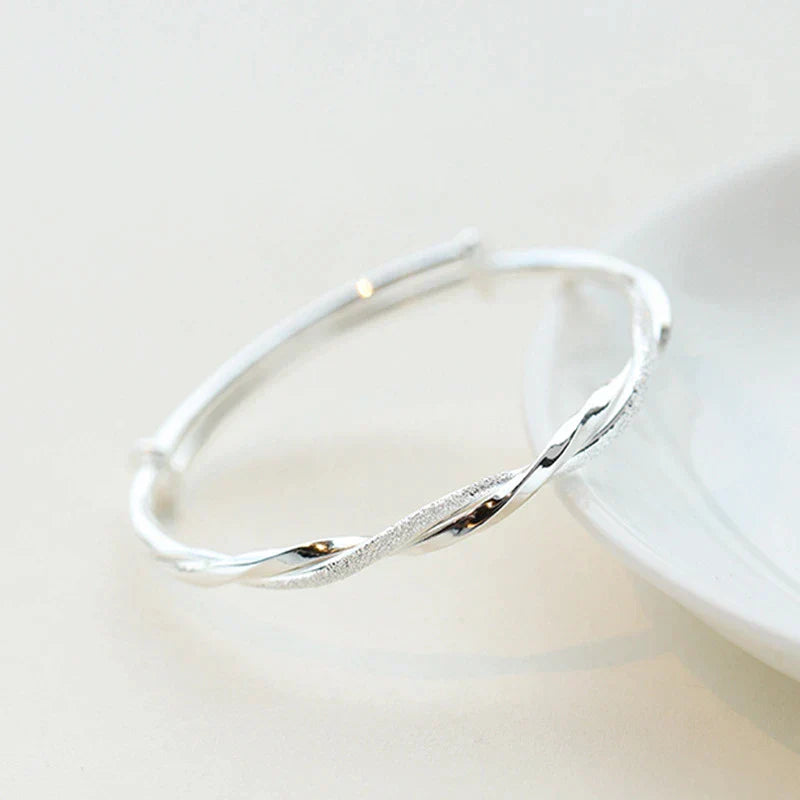 Elegant Silver Bracelet | Intricate Design-Nora Luxe