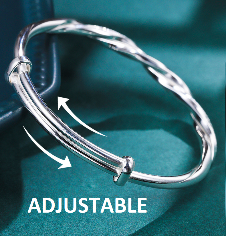 Elegant Silver Bracelet | Intricate Design-Nora Luxe
