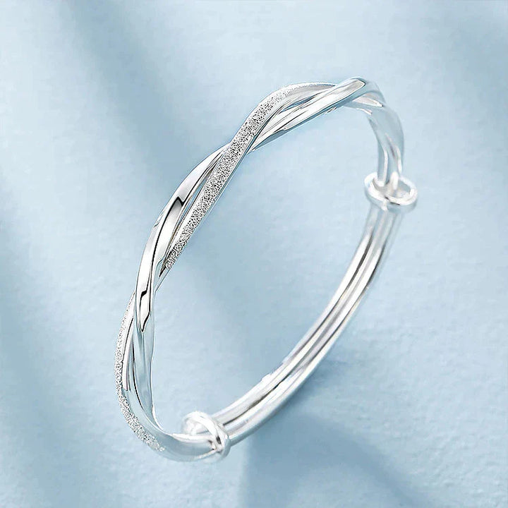 Elegant Silver Bracelet | Intricate Design-Nora Luxe