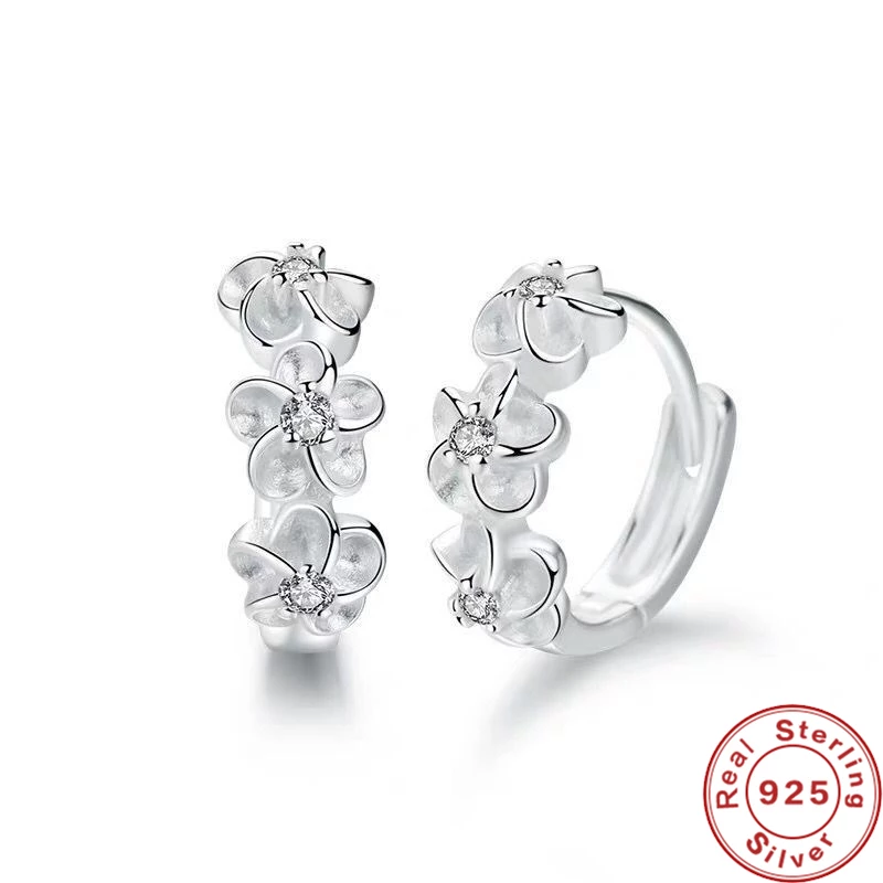 Elegant Silver Earrings with Floral Design-Nora Luxe