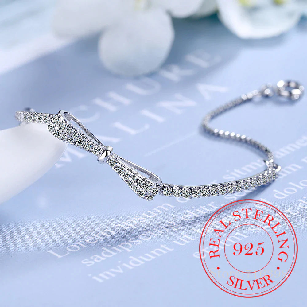 Elegant Silver Tennis Bracelet with Zirconia-Nora Luxe