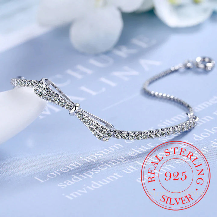 Elegant Silver Tennis Bracelet with Zirconia-Nora Luxe