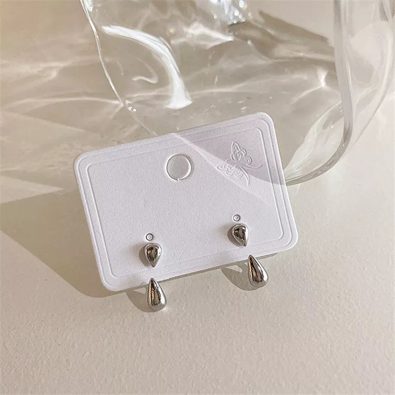 Elegant Teardrop Stud Earrings | Classic Women's Jewellery-GOLD-Nora Luxe