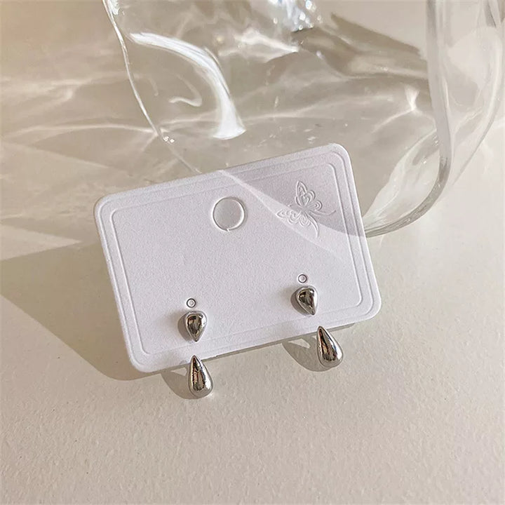 Elegant Teardrop Stud Earrings | Classic Women's Jewellery-GOLD-Nora Luxe