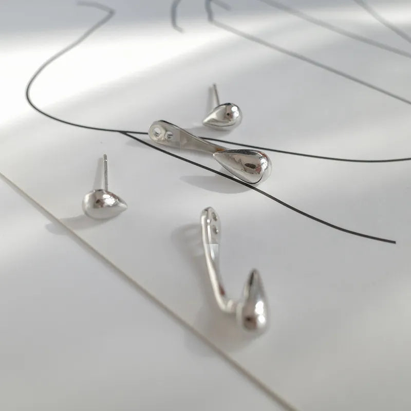 Elegant Teardrop Stud Earrings | Classic Women's Jewellery-GOLD-Nora Luxe