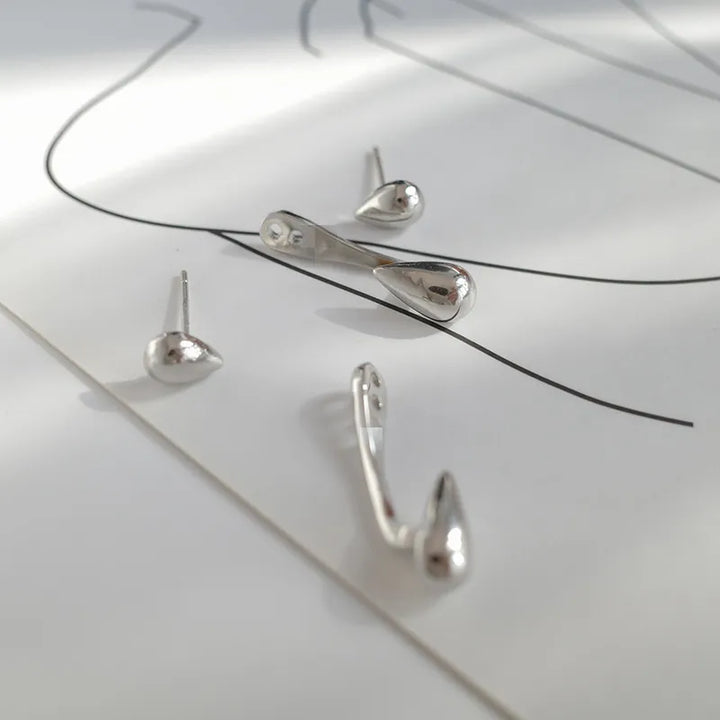 Elegant Teardrop Stud Earrings | Classic Women's Jewellery-GOLD-Nora Luxe