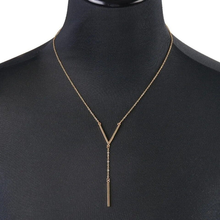 Elegant V-Shaped Gold Necklace | Timeless Style-Nora Luxe