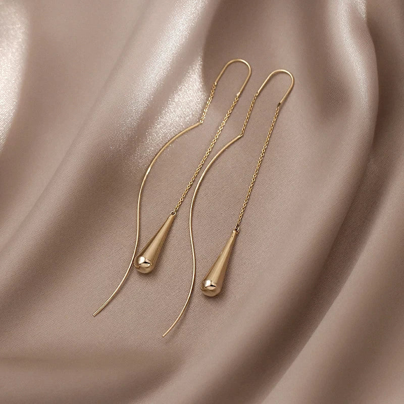 Elegant Waterdrop Earrings | Simple and Stylish Jewellery-Nora Luxe