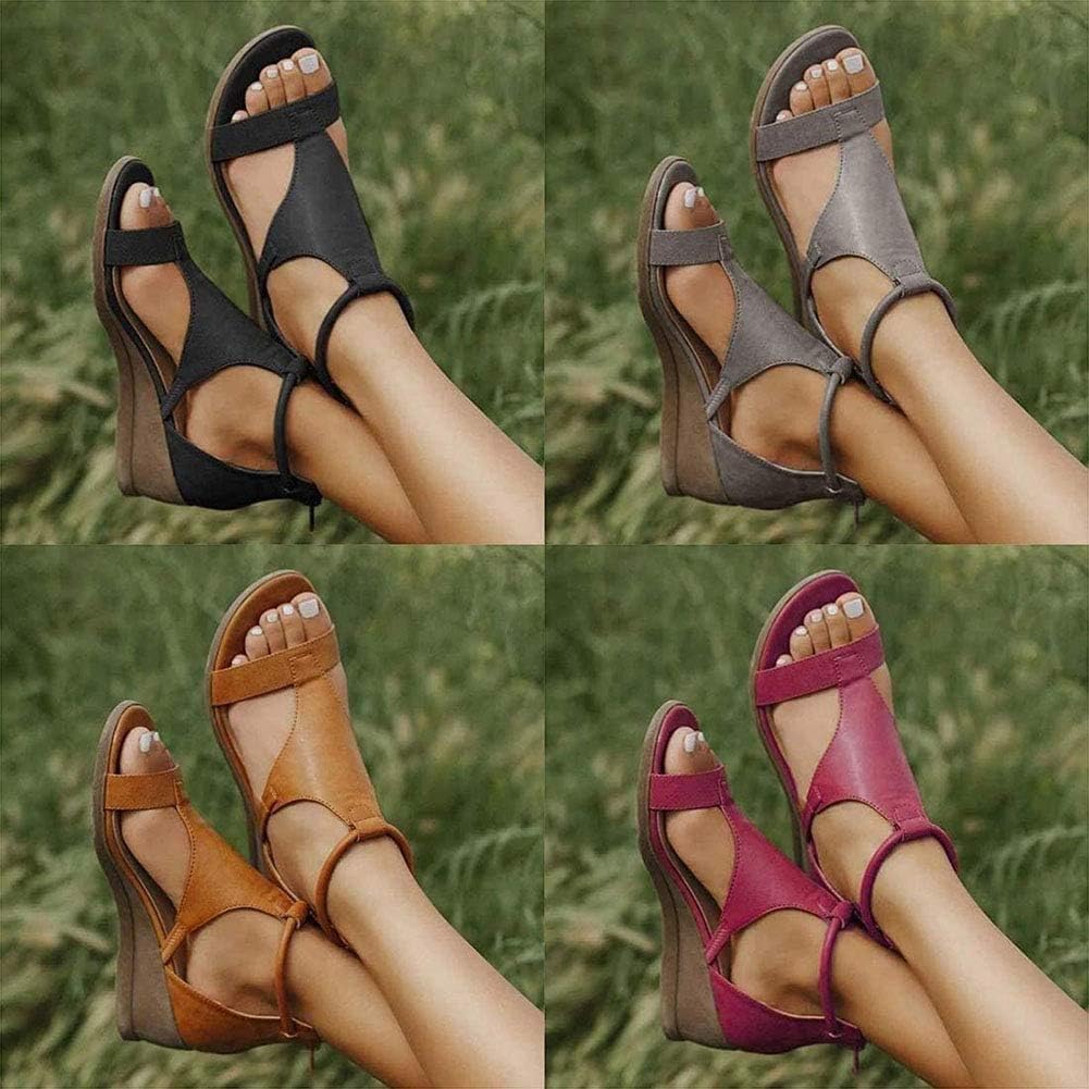 ElevateStyle Sandals | Women's Sandals with Elevated Heel and Ankle Strap Design-Black-6-Nora Luxe