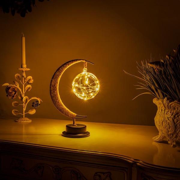 Enchanting Ambient Moonlight Lamp - LunaGlow-Soft Gold-Nora Luxe