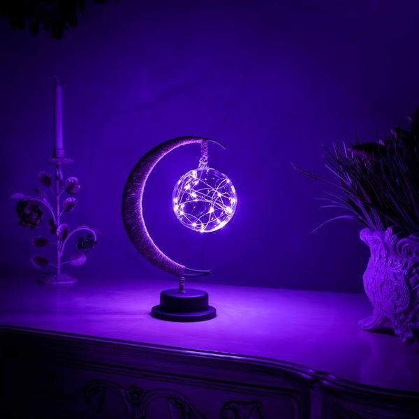 Enchanting Ambient Moonlight Lamp - LunaGlow-Soothing Purple-Nora Luxe