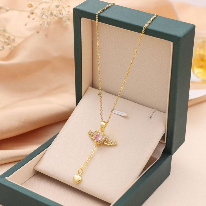 Enchanting Angel Wings Necklace - Livia-Gold-Nora Luxe