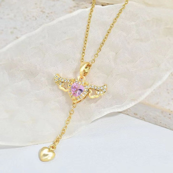 Enchanting Angel Wings Necklace - Livia-Silver-Nora Luxe