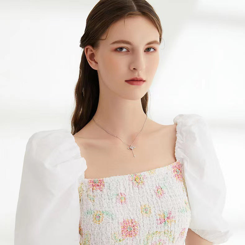 Enchanting Angel Wings Necklace - Livia-Silver-Nora Luxe
