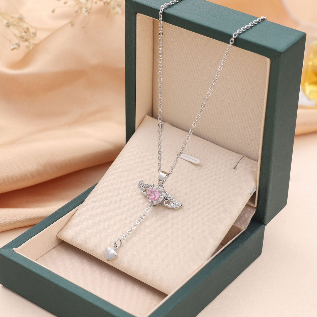 Enchanting Angel Wings Necklace - Livia-Silver-Nora Luxe