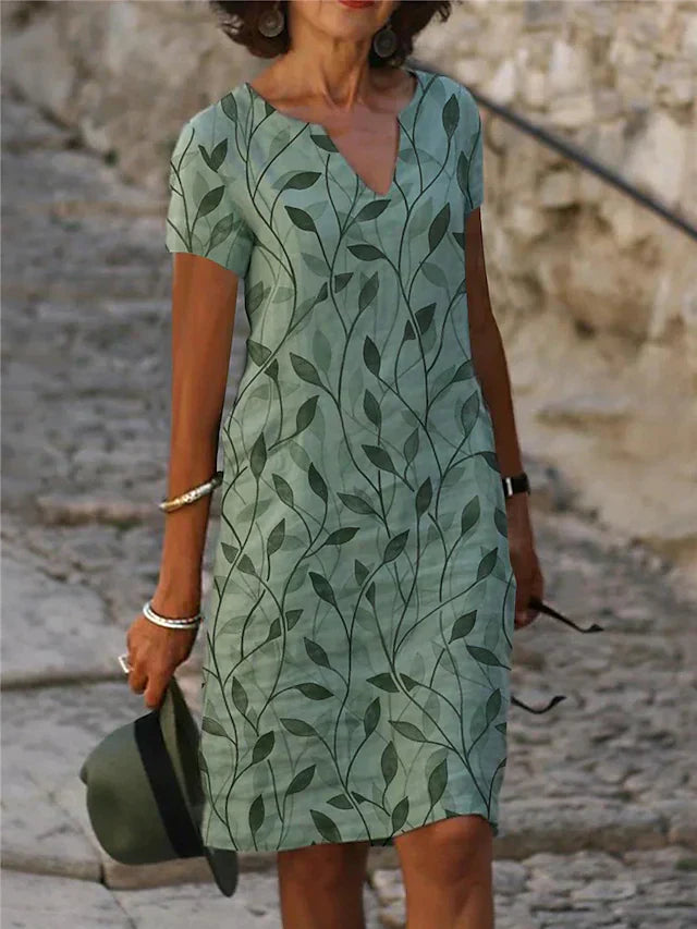Enchanting Dress with Magical Design in Emerald Green - GreenAura-S-Nora Luxe