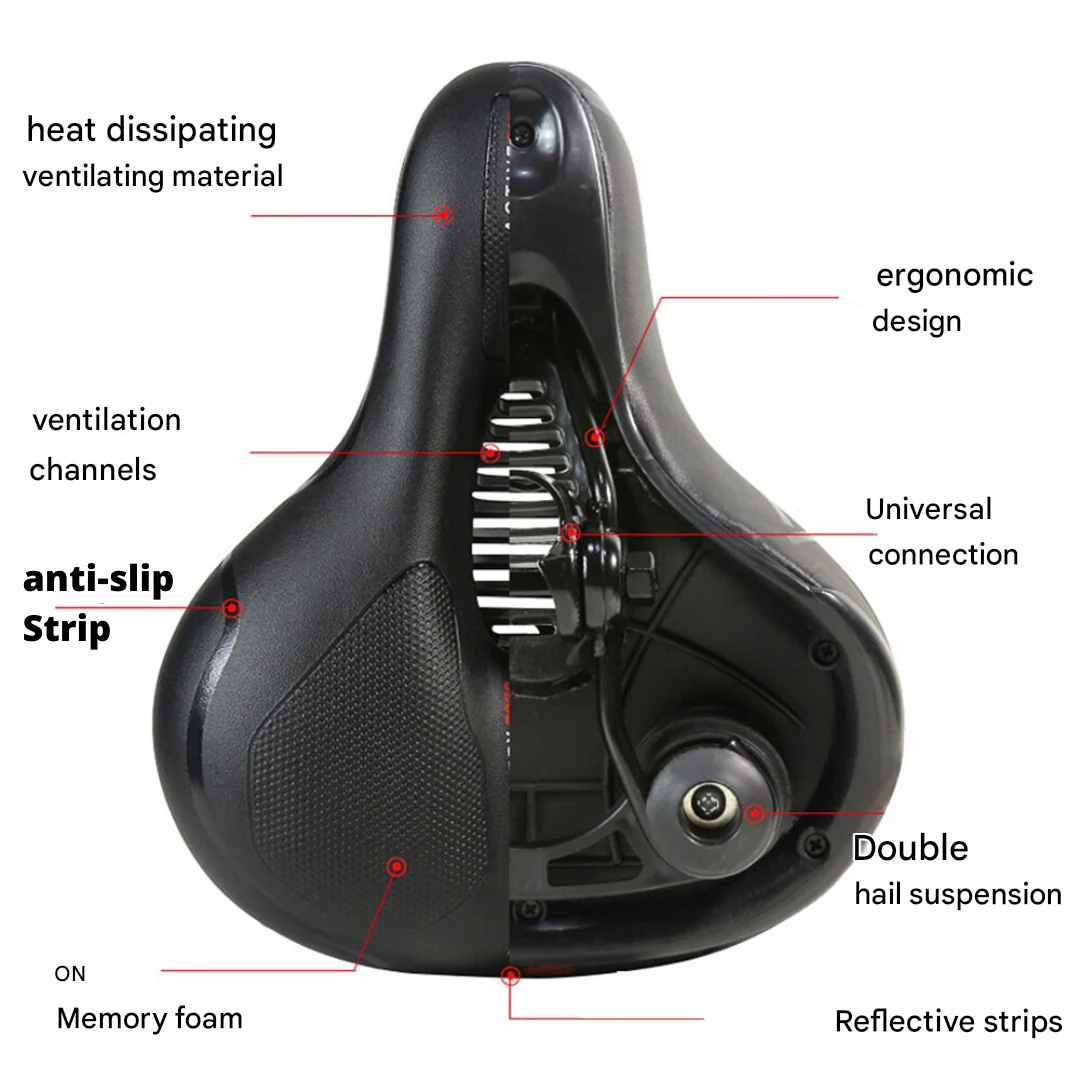 Ergonomic Bicycle Saddle - RideEase-Nora Luxe