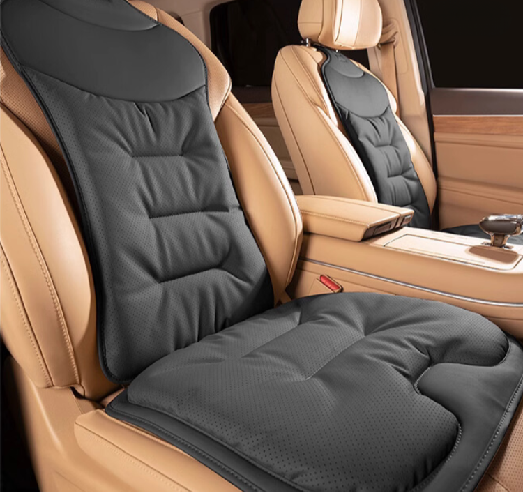 Ergonomic Car Back Cushion – Lumbiva-Black-Without Logo-Nora Luxe
