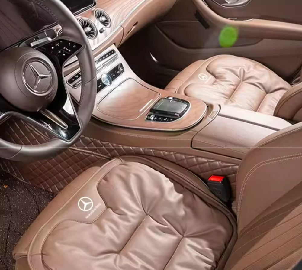 Ergonomic Car Seat Cushion Custom Made – Velario-Black-Without Logo-Nora Luxe