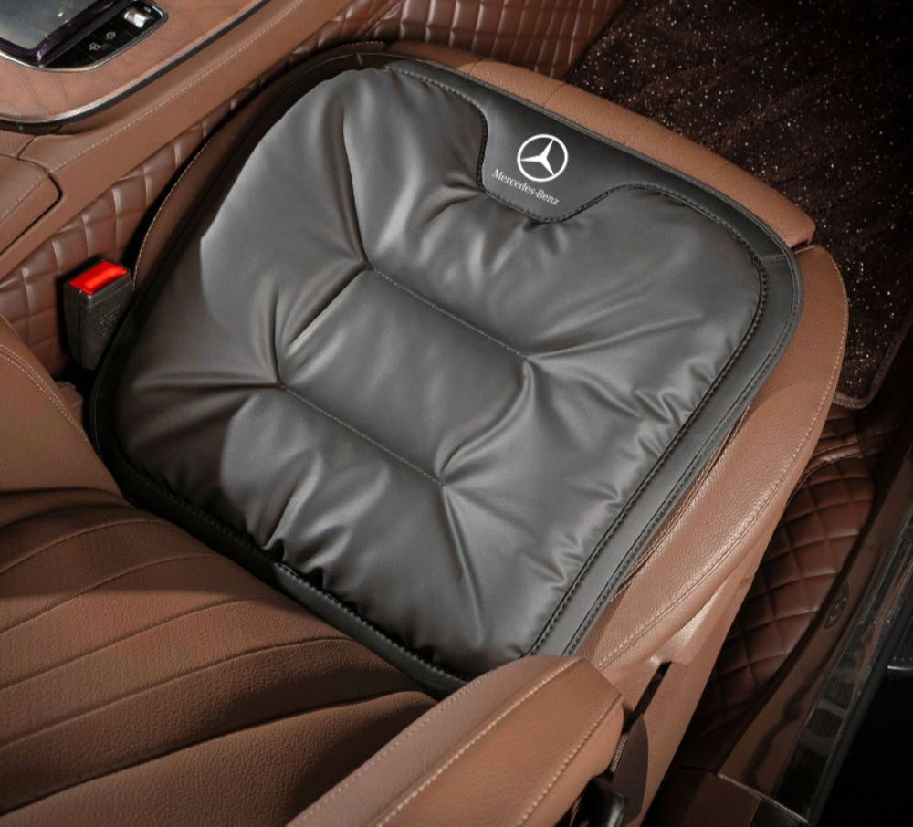 Ergonomic Car Seat Cushion Custom Made – Velario-Black-Without Logo-Nora Luxe
