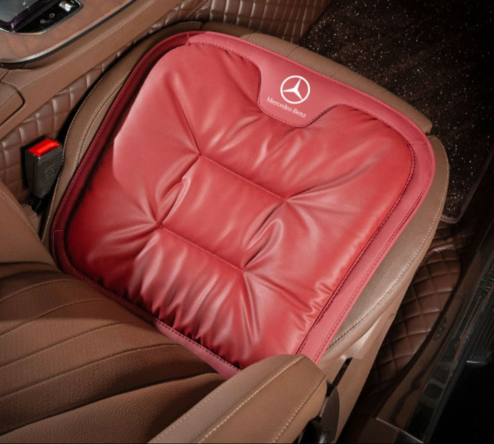 Ergonomic Car Seat Cushion Custom Made – Velario-Red-Without Logo-Nora Luxe