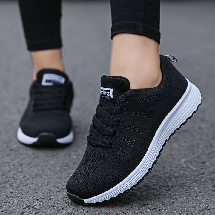 Ergonomic Comfort Sneakers - NovaFit-Black-2.5-Nora Luxe