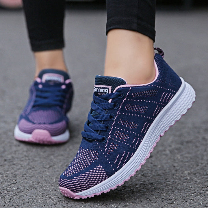 Ergonomic Comfort Sneakers - NovaFit-Blue-2.5-Nora Luxe