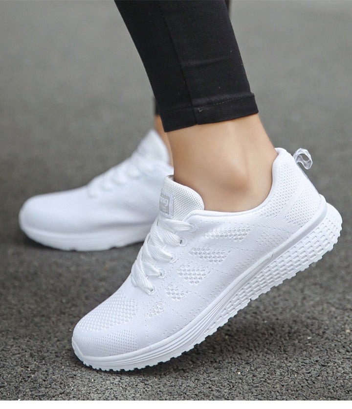 Ergonomic Comfort Sneakers - NovaFit-White-2.5-Nora Luxe