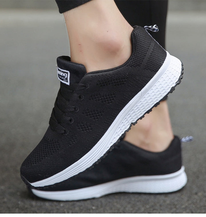 Ergonomic Comfort Sneakers - NovaFit-White-2.5-Nora Luxe