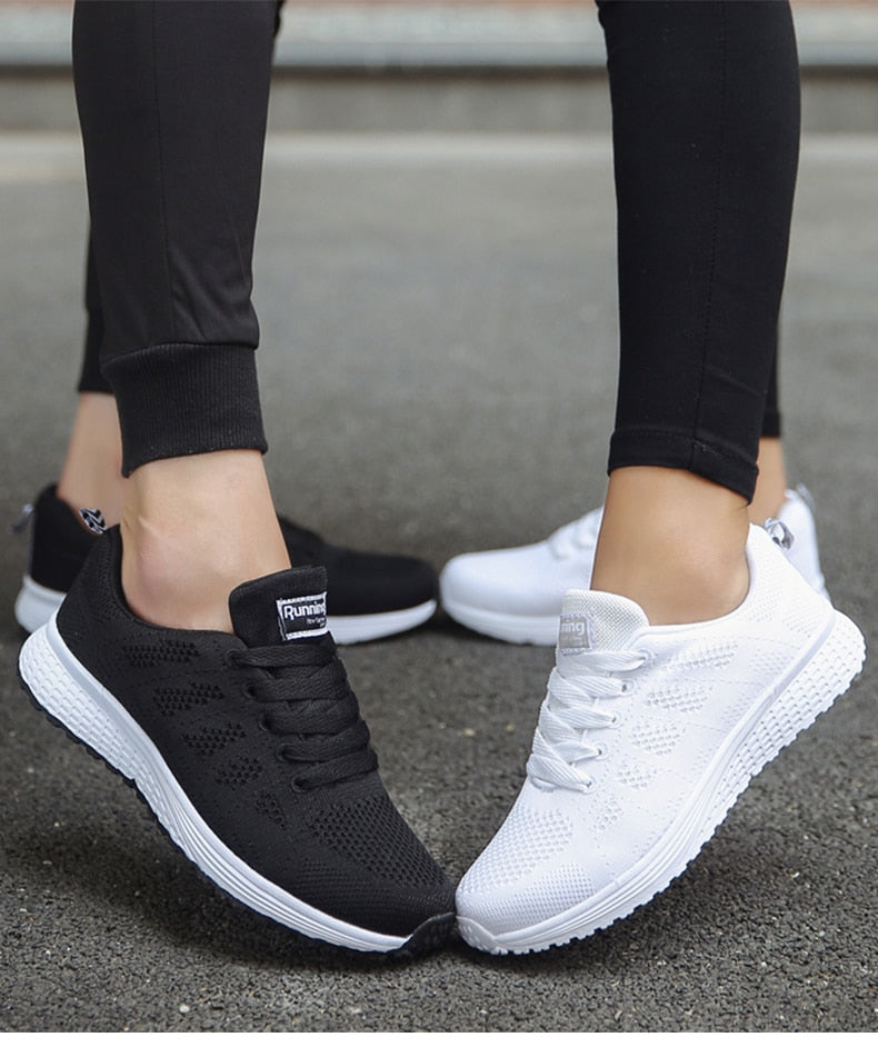 Ergonomic Comfort Sneakers - NovaFit-White-2.5-Nora Luxe