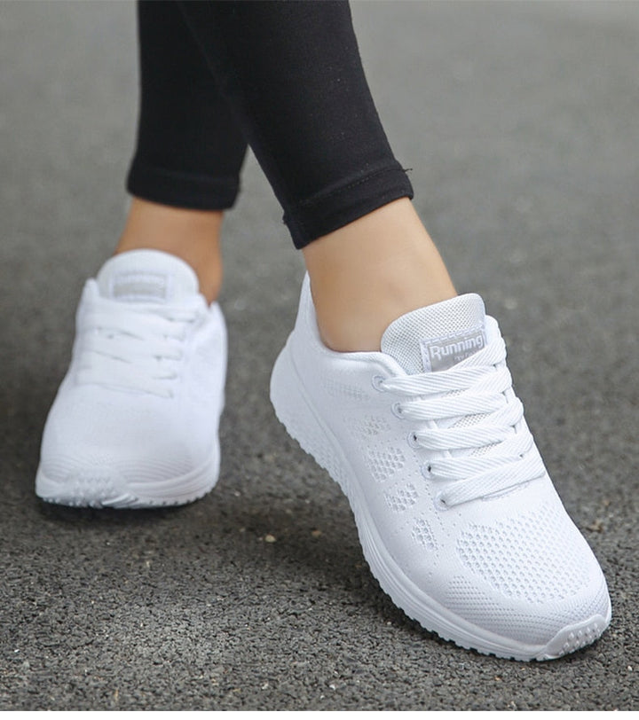 Ergonomic Comfort Sneakers - NovaFit-White-2.5-Nora Luxe