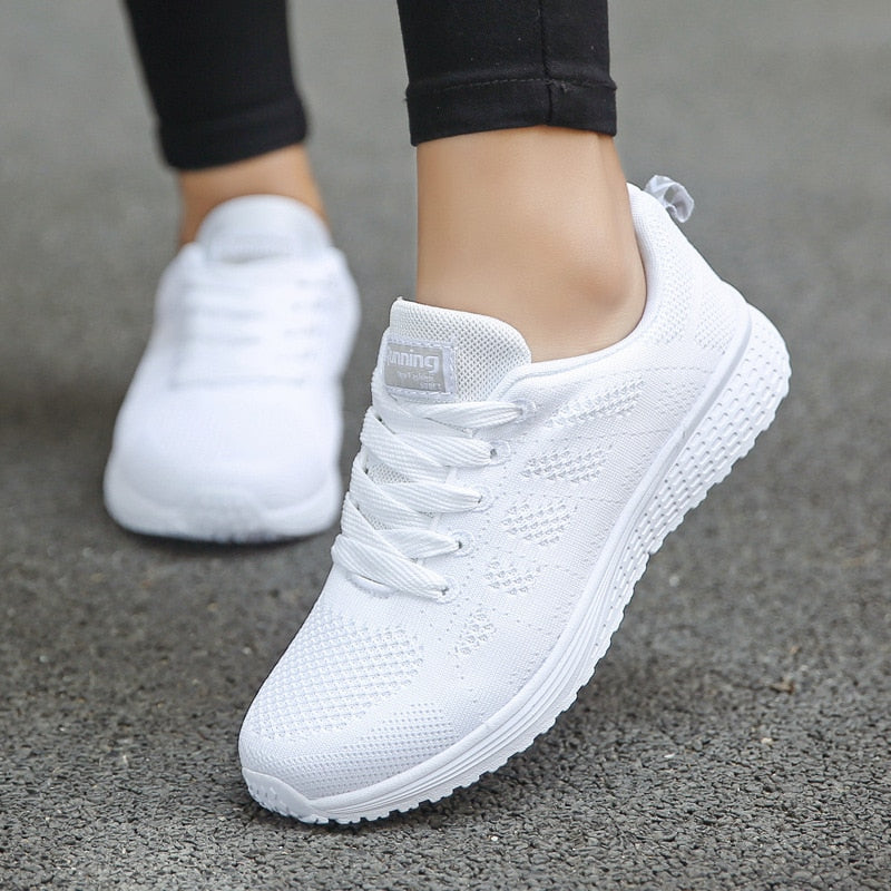 Ergonomic Comfort Sneakers - NovaFit-White-2.5-Nora Luxe