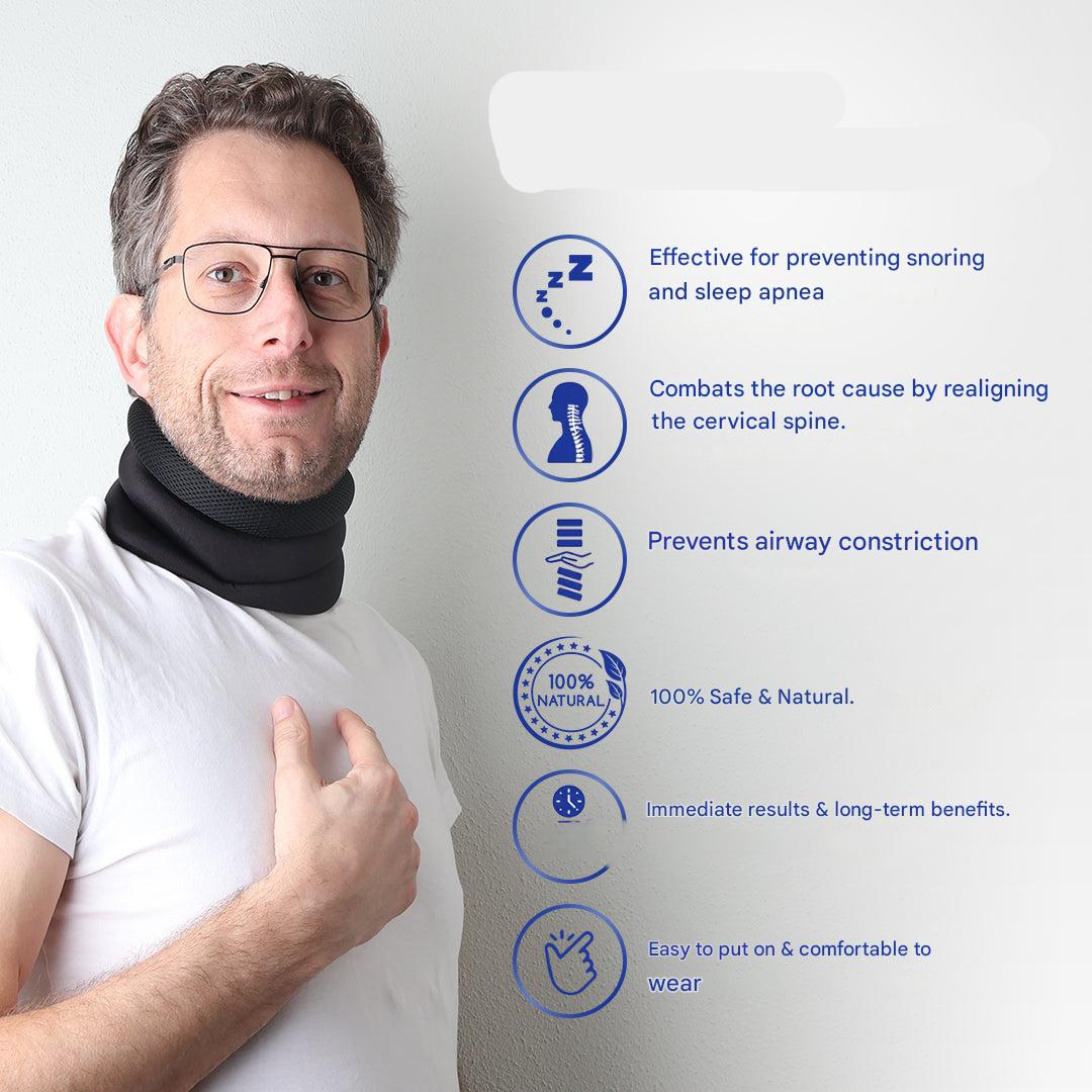 Ergonomic Neck Support Against Snoring – Dormiva-Nora Luxe