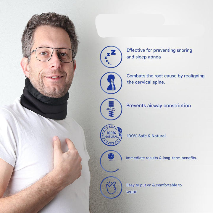 Ergonomic Neck Support Against Snoring – Dormiva-Nora Luxe